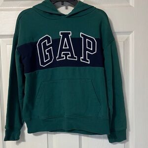 GAP Green and Navy Kids Hoodie